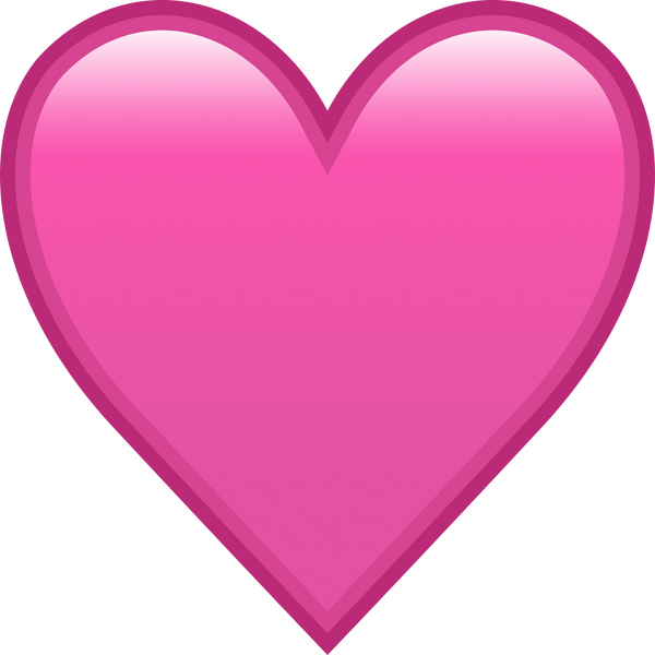 Pink Heart Emoji Symbol